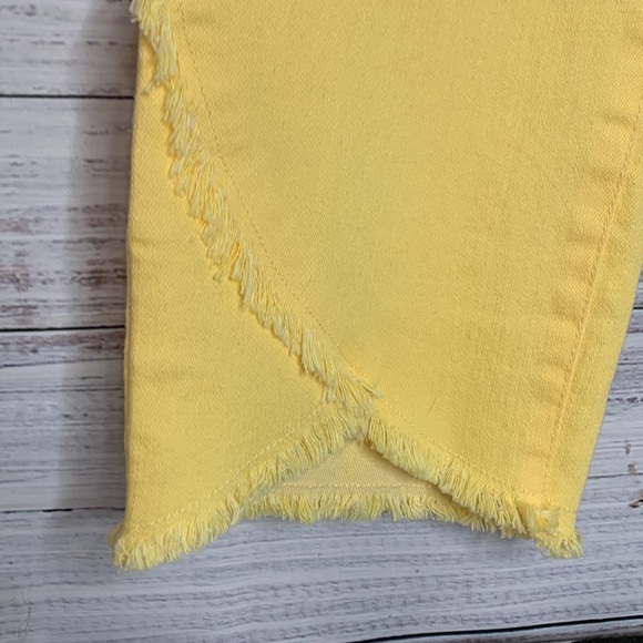 INC Yellow Skinny Leg Ankle Mid Rise Jeans - Picture 4 of 9